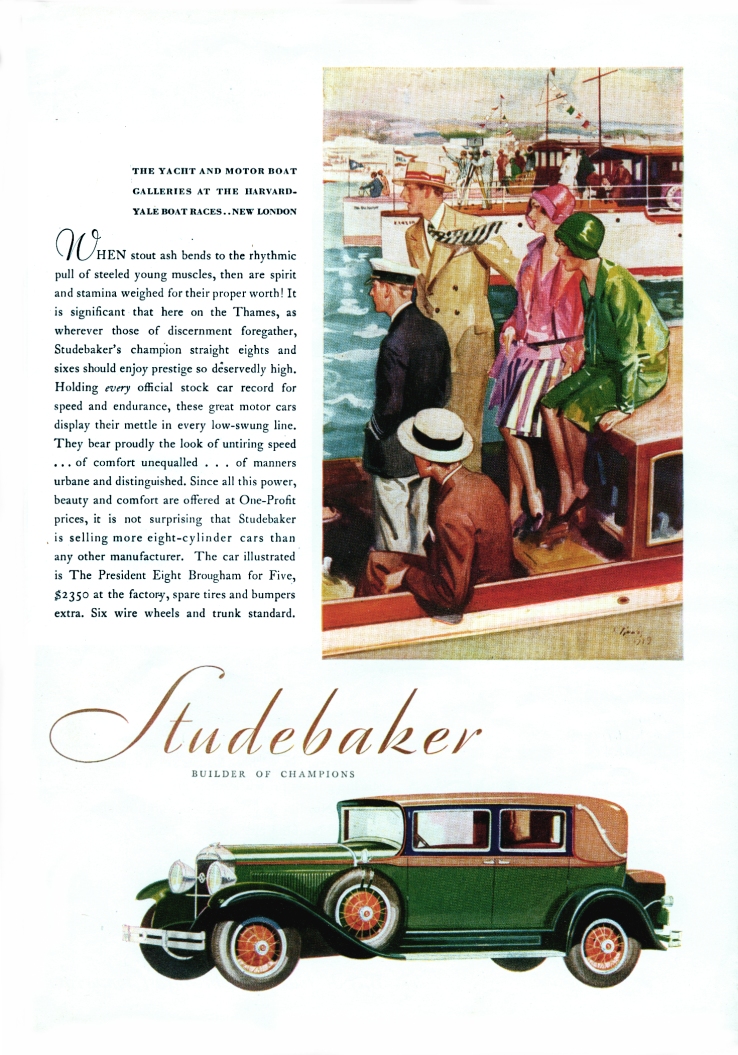 1929 Studebaker Auto Advertising